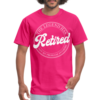 The Legend Has Retired T-Shirt - fuchsia