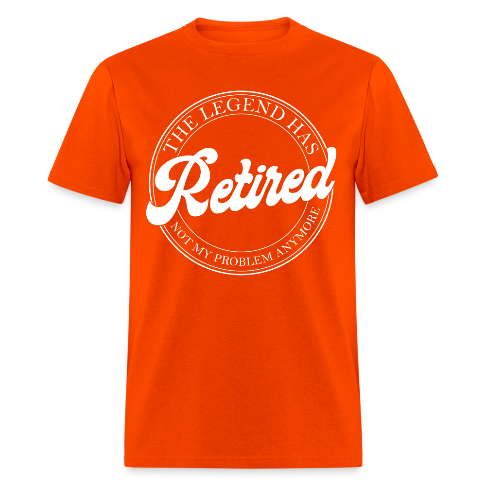 The Legend Has Retired T-Shirt - orange