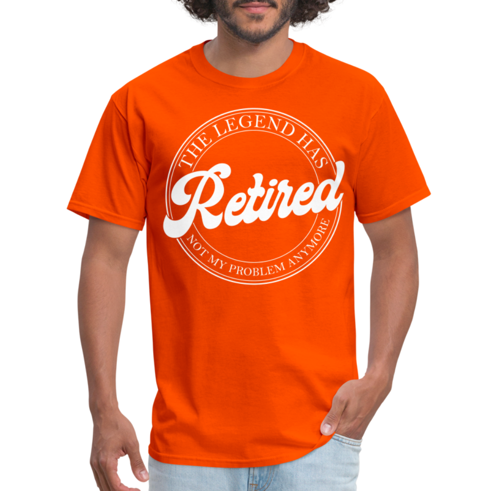 The Legend Has Retired T-Shirt - orange