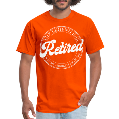 The Legend Has Retired T-Shirt - orange