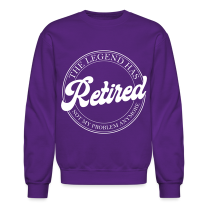The Legend Has Retired Sweatshirt - purple