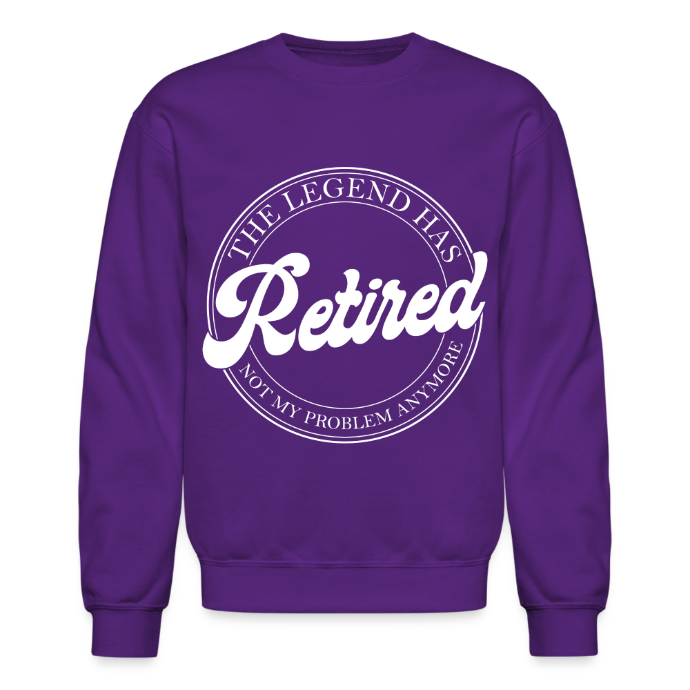 The Legend Has Retired Sweatshirt - purple