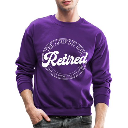 The Legend Has Retired Sweatshirt - purple