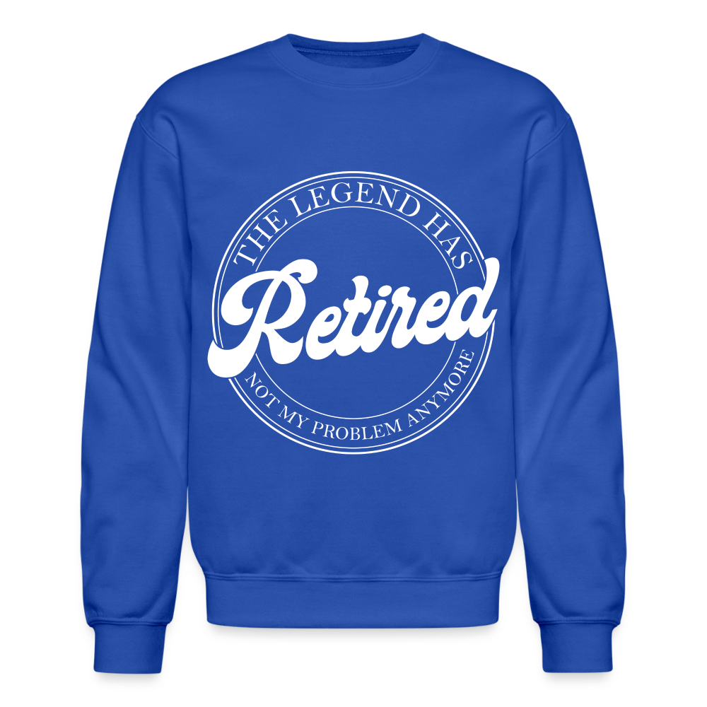 The Legend Has Retired Sweatshirt - royal blue