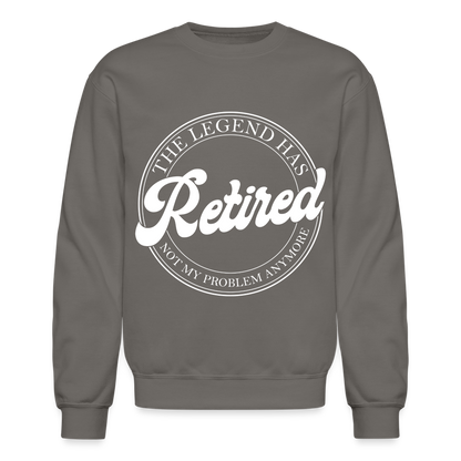 The Legend Has Retired Sweatshirt - asphalt gray