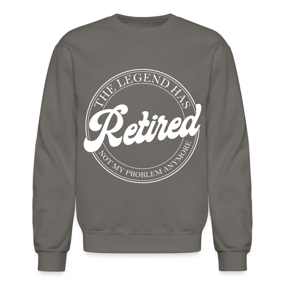 The Legend Has Retired Sweatshirt - asphalt gray