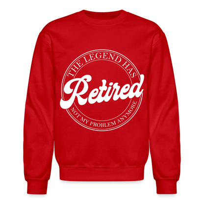 The Legend Has Retired Sweatshirt - red
