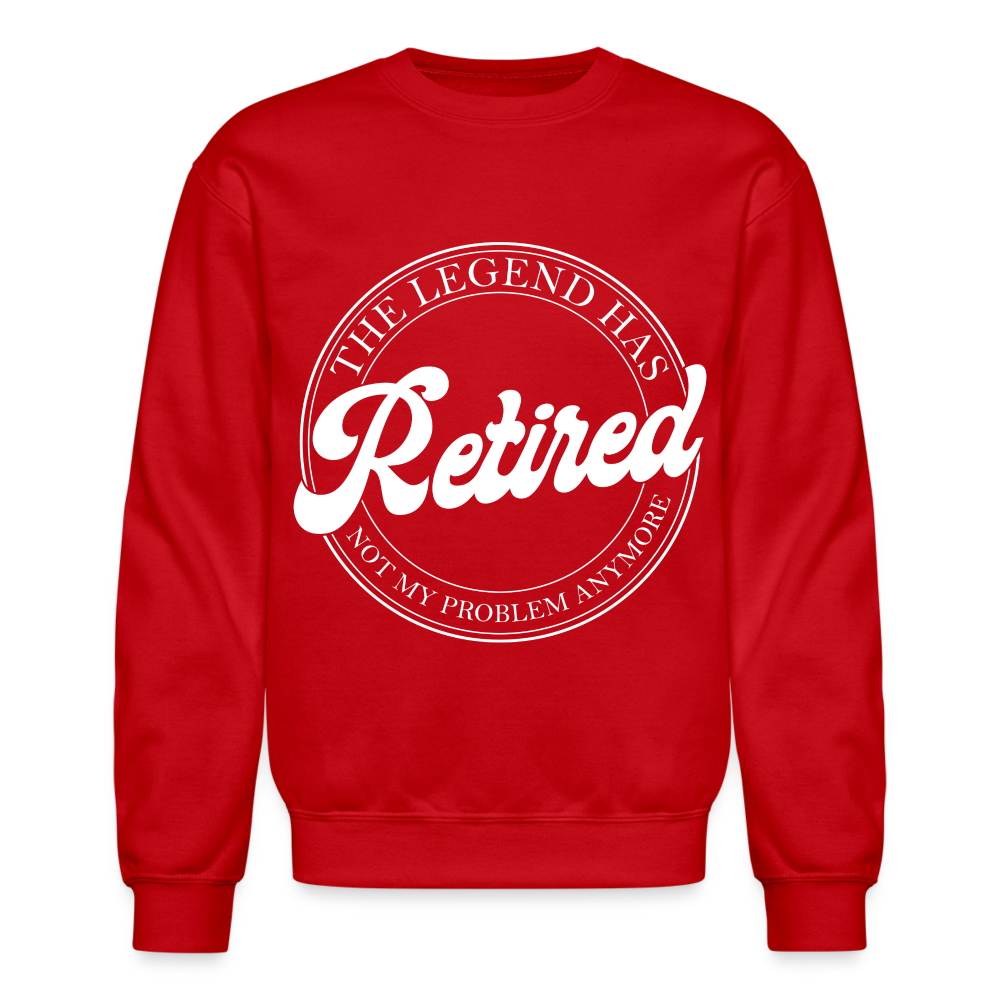 The Legend Has Retired Sweatshirt - red