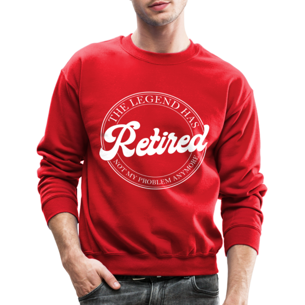 The Legend Has Retired Sweatshirt - red