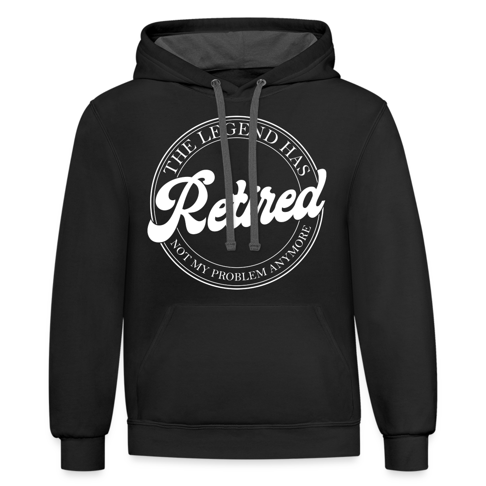 The Legend Has Retired Hoodie - black/asphalt