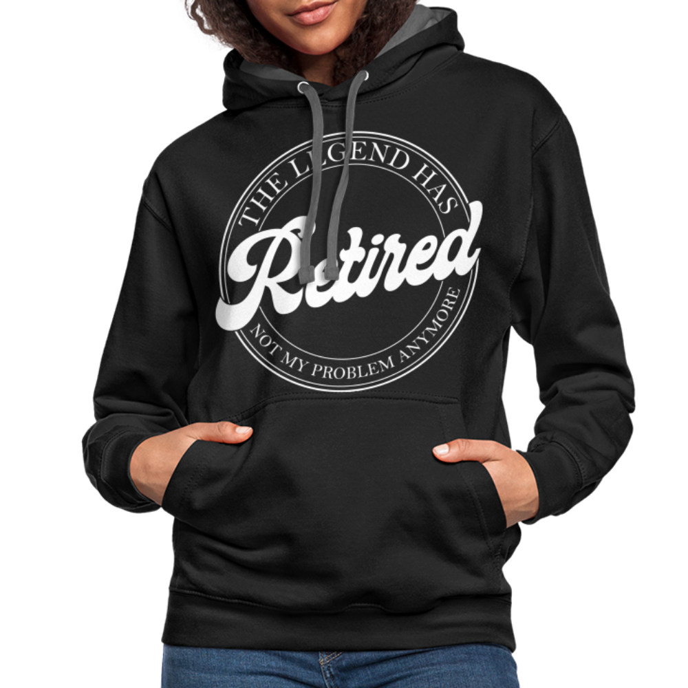 The Legend Has Retired Hoodie - black/asphalt