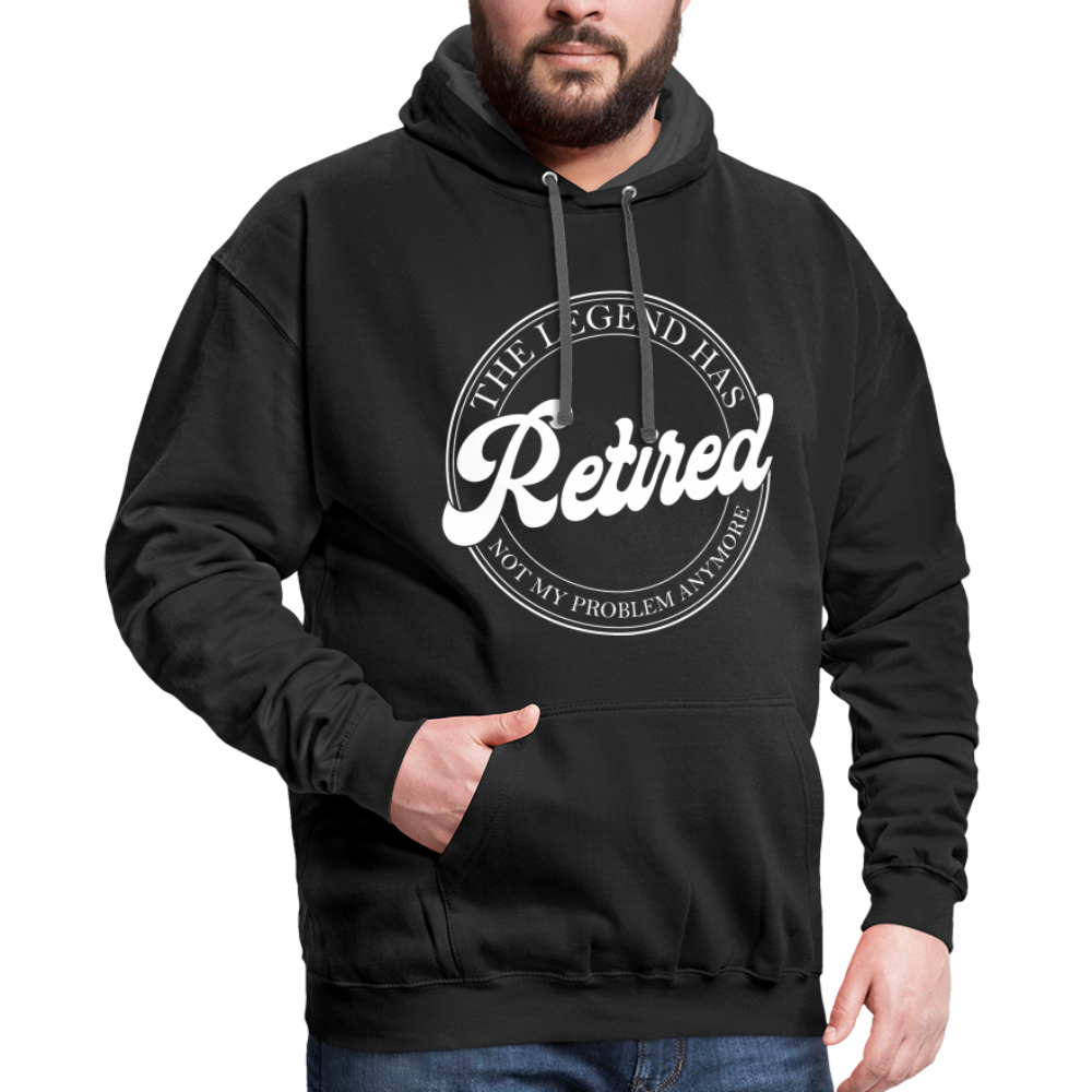 The Legend Has Retired Hoodie - black/asphalt