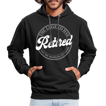 The Legend Has Retired Hoodie - black/asphalt