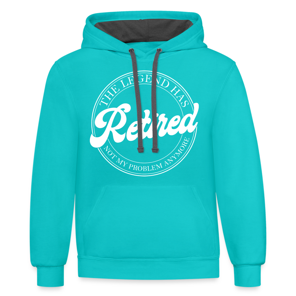 The Legend Has Retired Hoodie - scuba blue/asphalt