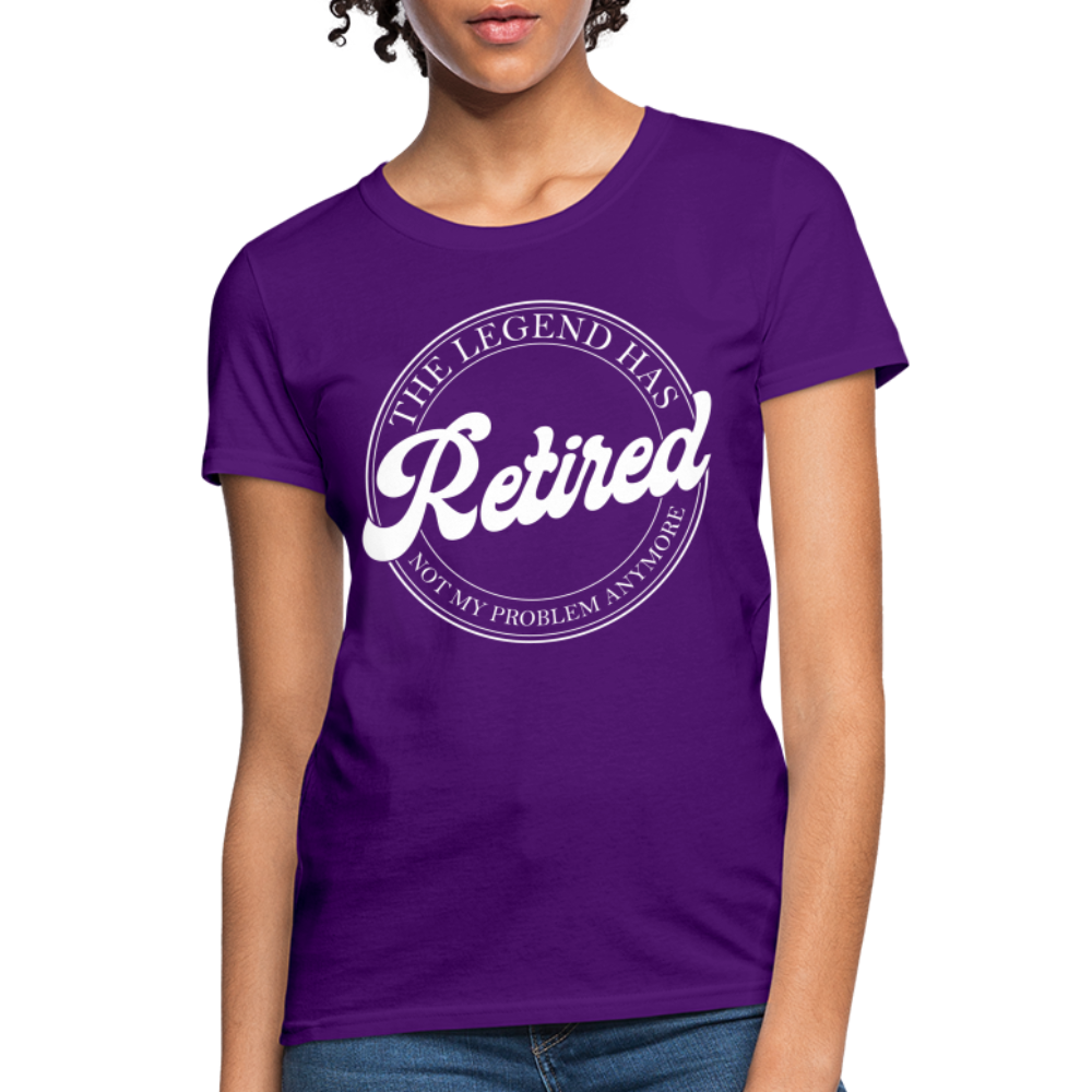 The Legend Has Retired Women's T-Shirt - purple