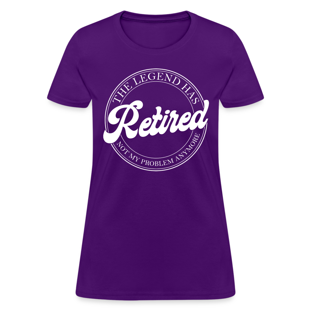 The Legend Has Retired Women's T-Shirt - purple