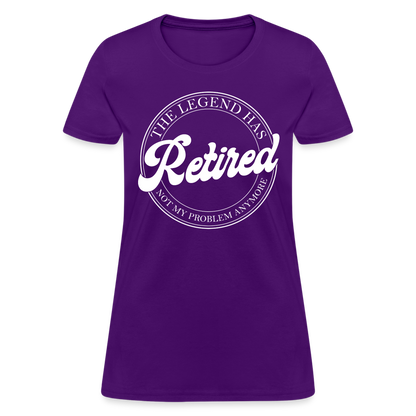 The Legend Has Retired Women's T-Shirt - purple