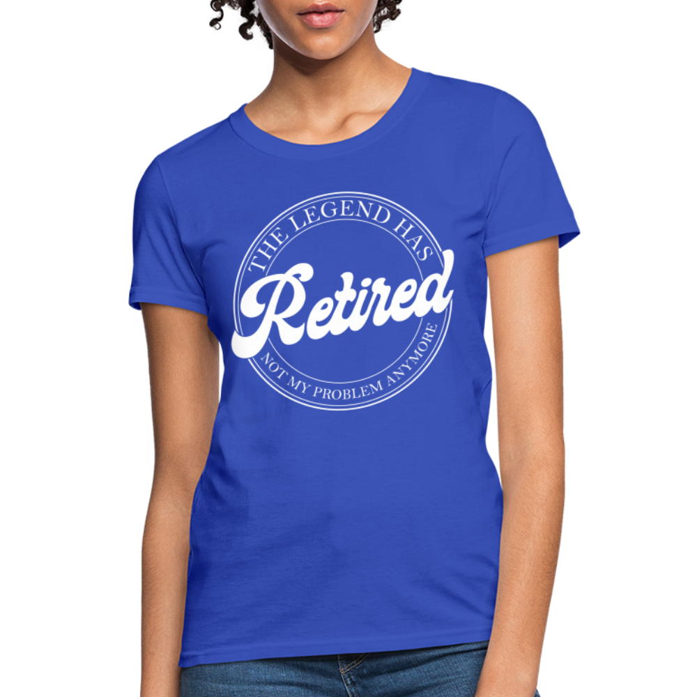 The Legend Has Retired Women's T-Shirt - royal blue