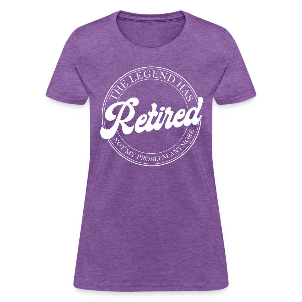 The Legend Has Retired Women's T-Shirt - purple heather