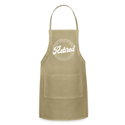 The Legend Has Retired Adjustable Apron - khaki