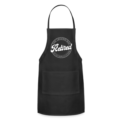 The Legend Has Retired Adjustable Apron - black