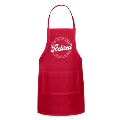 The Legend Has Retired Adjustable Apron - red