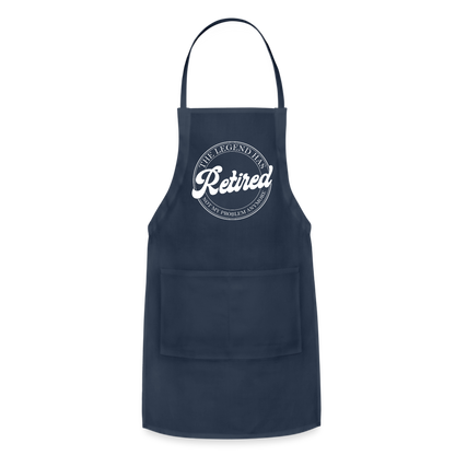 The Legend Has Retired Adjustable Apron - navy
