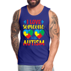 I Love Someone With Autism Men’s Premium Tank Top