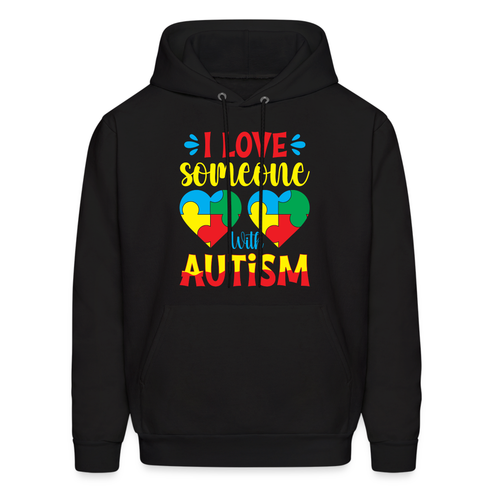 I Love Someone With Autism Hoodie - black