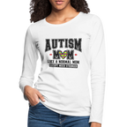 Autism Mom Like a Normal Mom Except Much Stronger Women's Premium Long Sleeve T-Shirt
