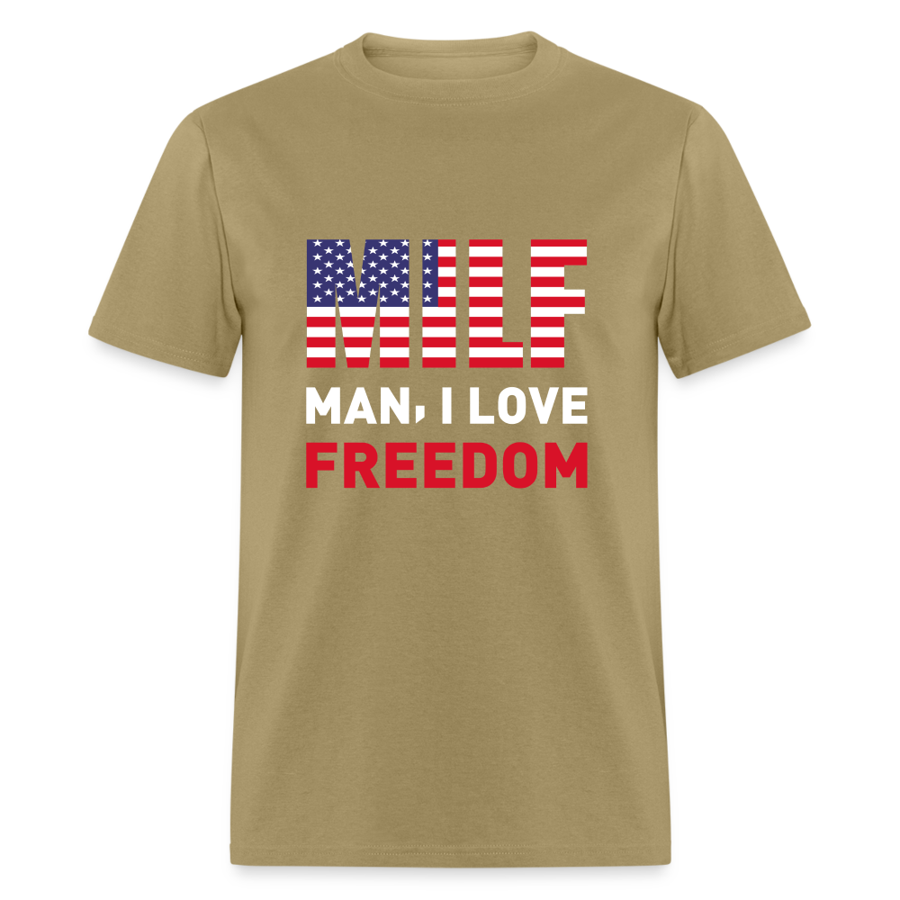 MILF Man I Love Freedom T-Shirt - khaki