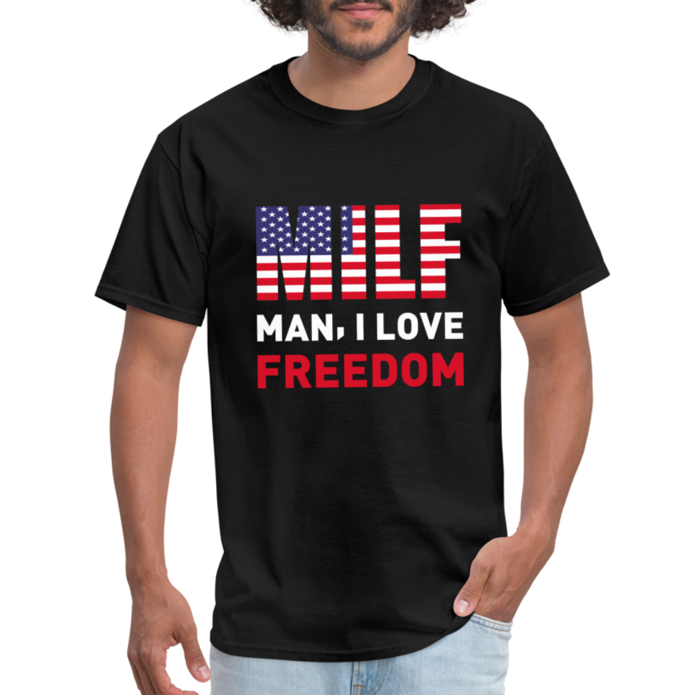 MILF Man I Love Freedom T-Shirt - black