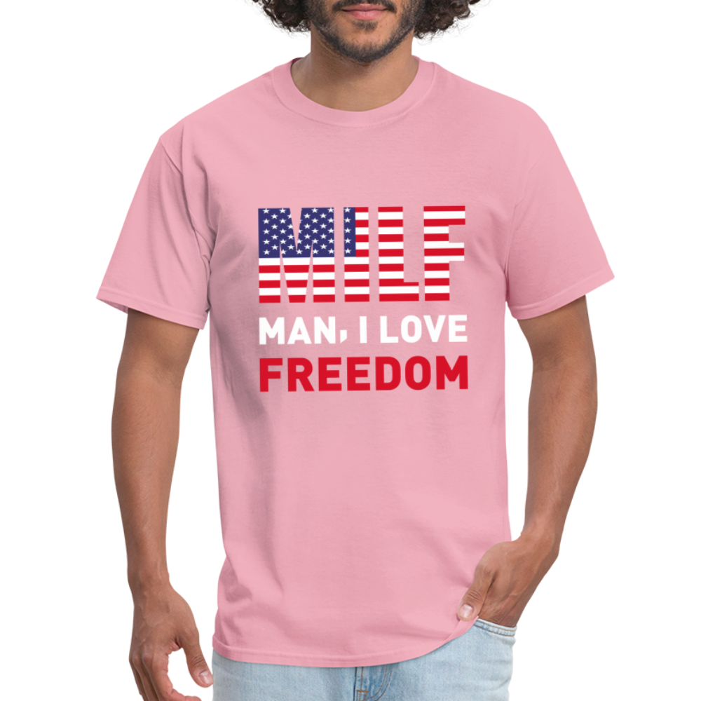 MILF Man I Love Freedom T-Shirt - pink