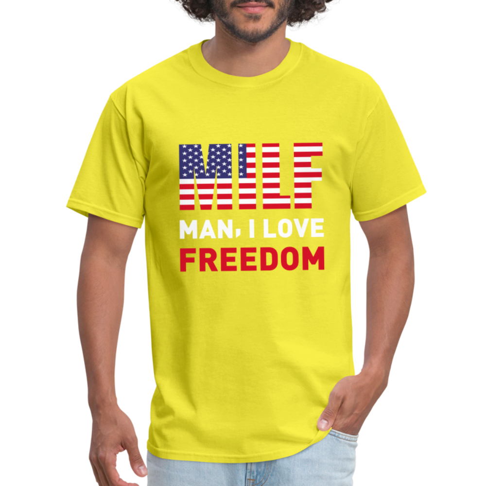 MILF Man I Love Freedom T-Shirt - yellow