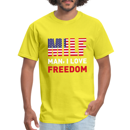 MILF Man I Love Freedom T-Shirt - yellow