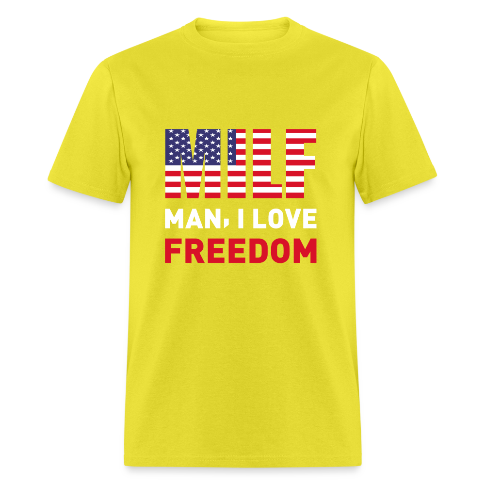 MILF Man I Love Freedom T-Shirt - yellow