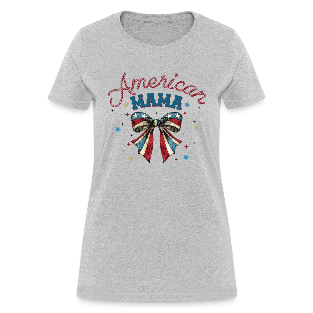 American Mama Women's T-Shirt - heather gray