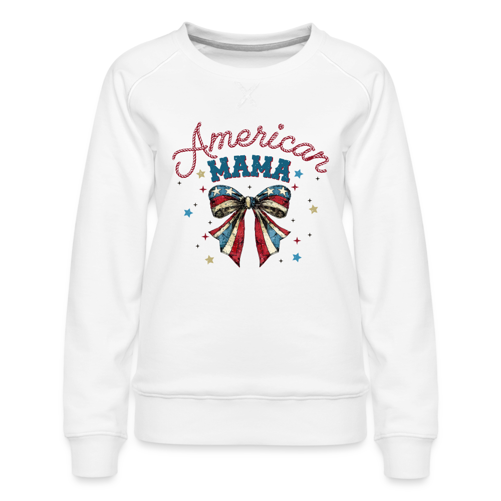 American Mama Women's Women’s Premium Sweatshirt - white