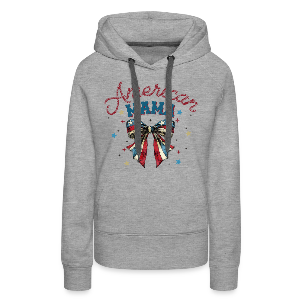 American Mama Women's Women’s Premium Hoodie - heather grey