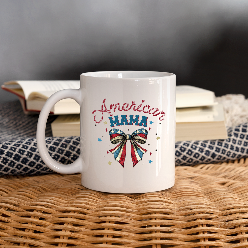 American Mama Coffee Mug - white