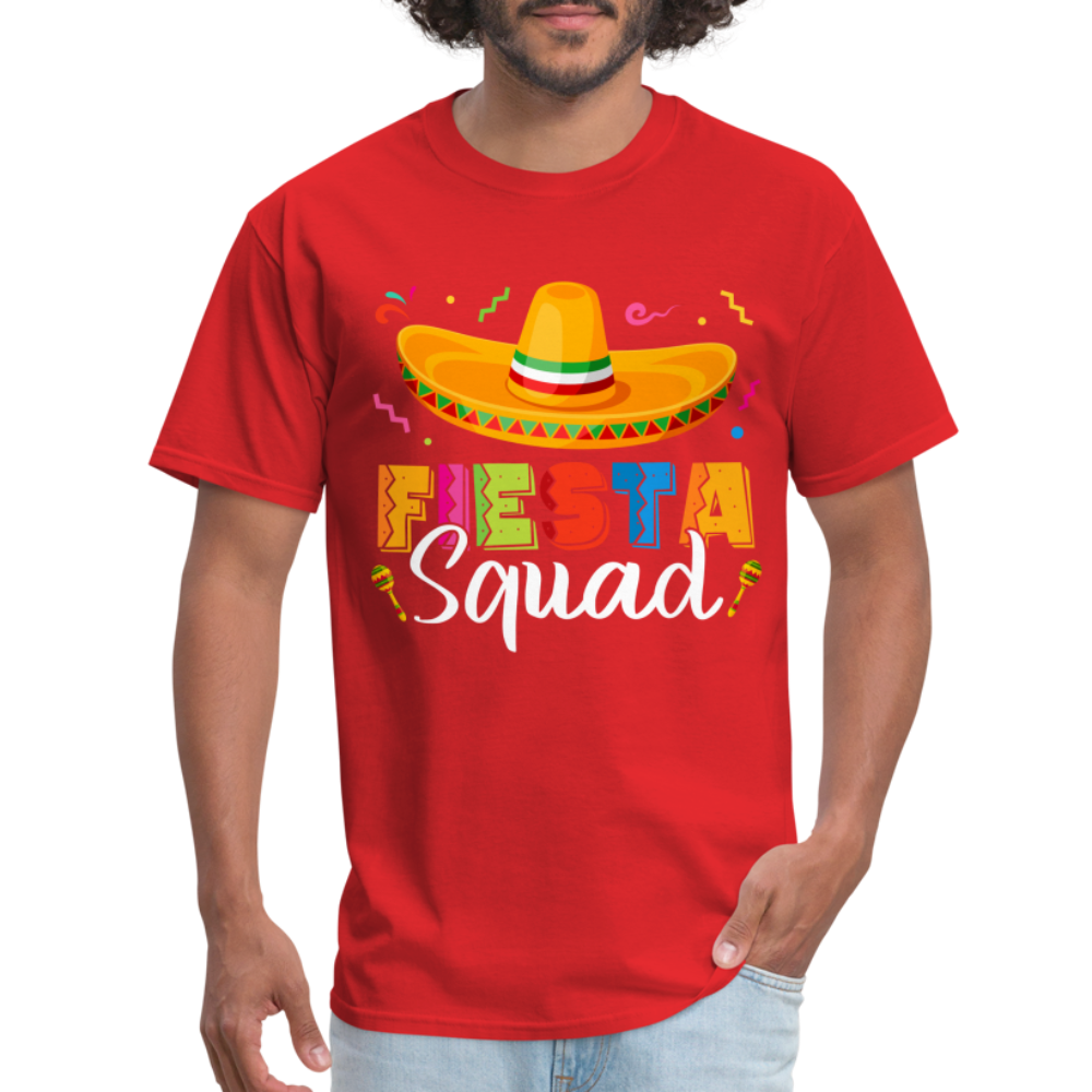 Cinco De Mayo Fiesta Squad T-Shirt - red