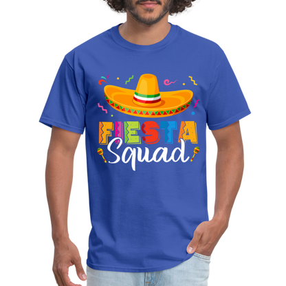 Cinco De Mayo Fiesta Squad T-Shirt - royal blue