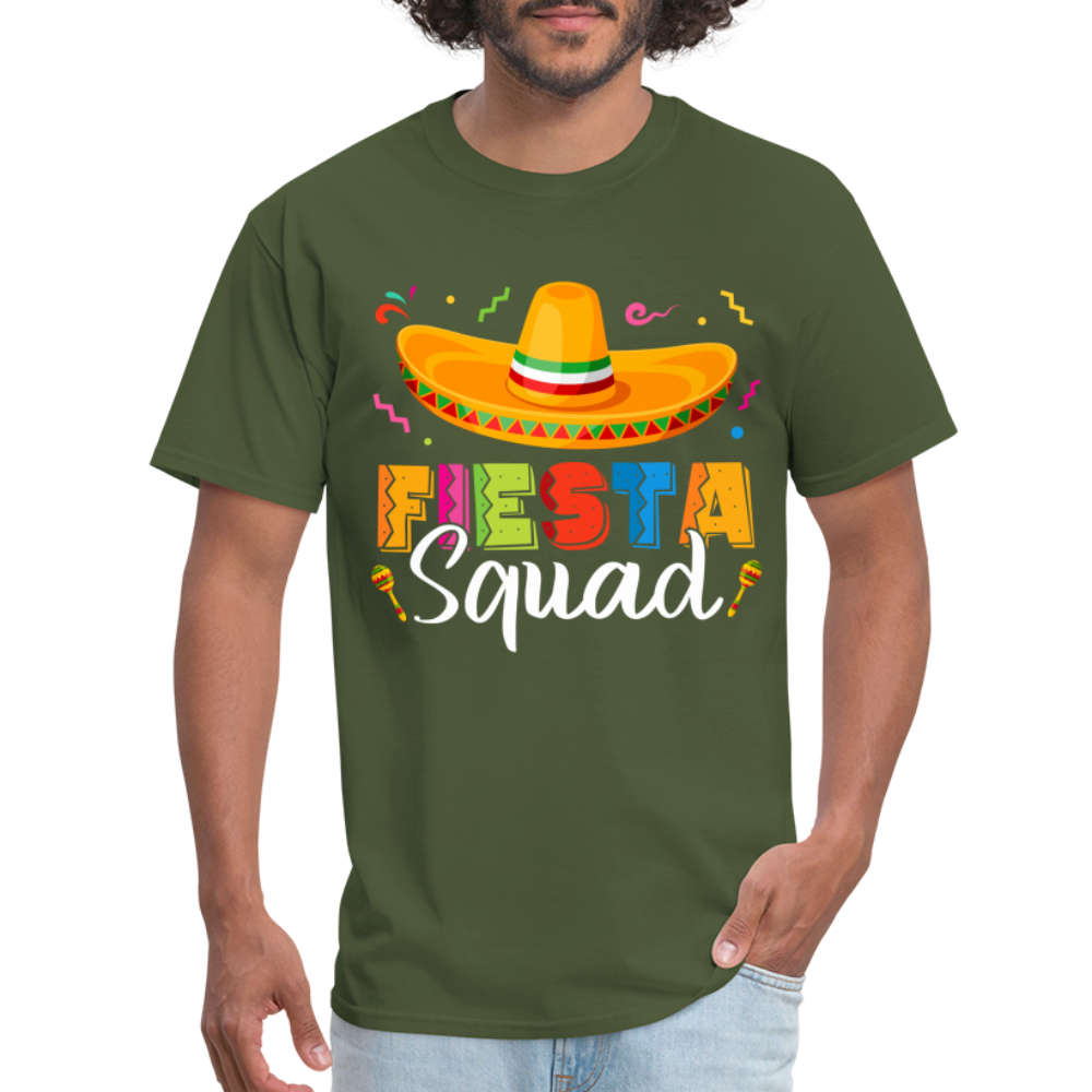 Cinco De Mayo Fiesta Squad T-Shirt - military green