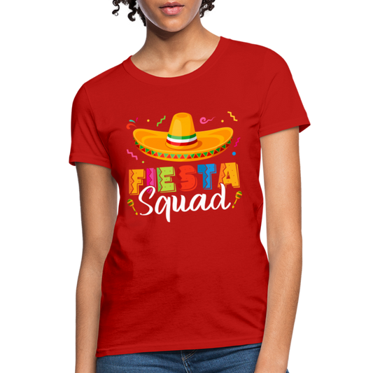 Cinco De Mayo Fiesta Squad Women's T-Shirt - red