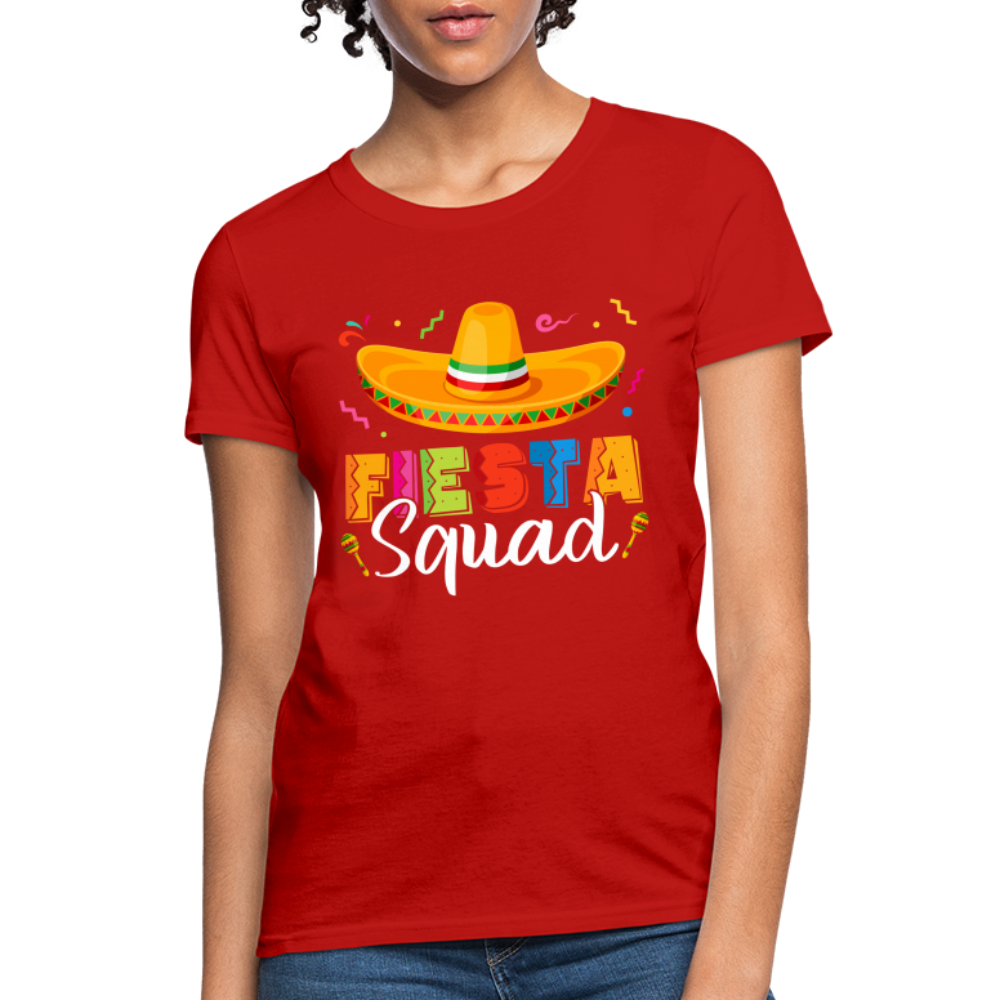 Cinco De Mayo Fiesta Squad Women's T-Shirt - red