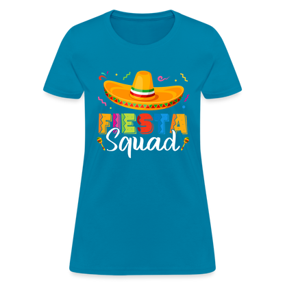 Cinco De Mayo Fiesta Squad Women's T-Shirt - turquoise