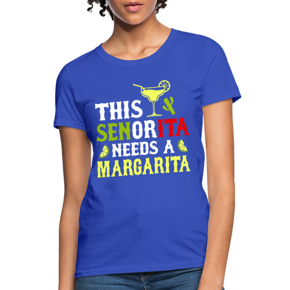 This Señorita Needs A Margarita - Cinco de Mayo T-Shirt - royal blue