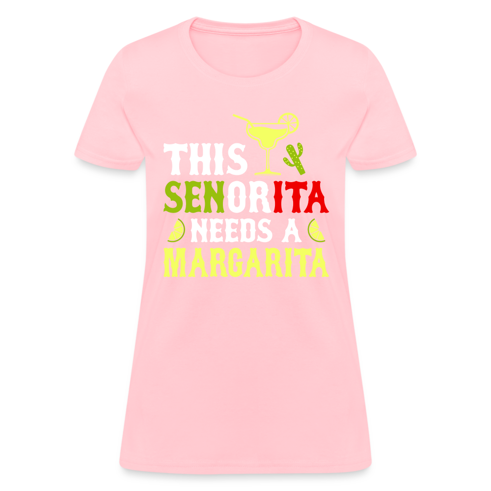 This Señorita Needs A Margarita - Cinco de Mayo T-Shirt Color: turquoise