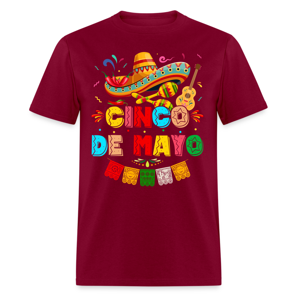 Cinco de Mayo T-Shirt - burgundy