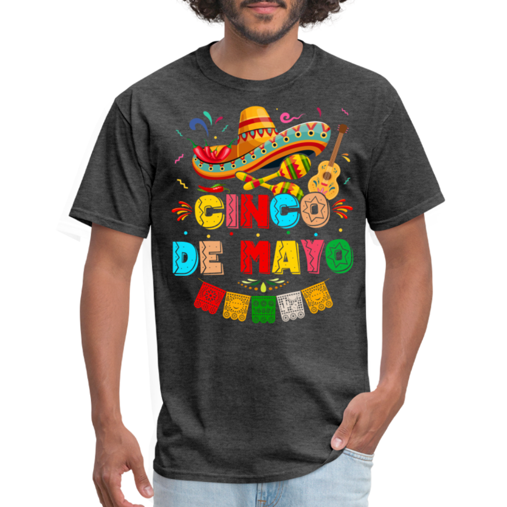 Cinco de Mayo T-Shirt - heather black